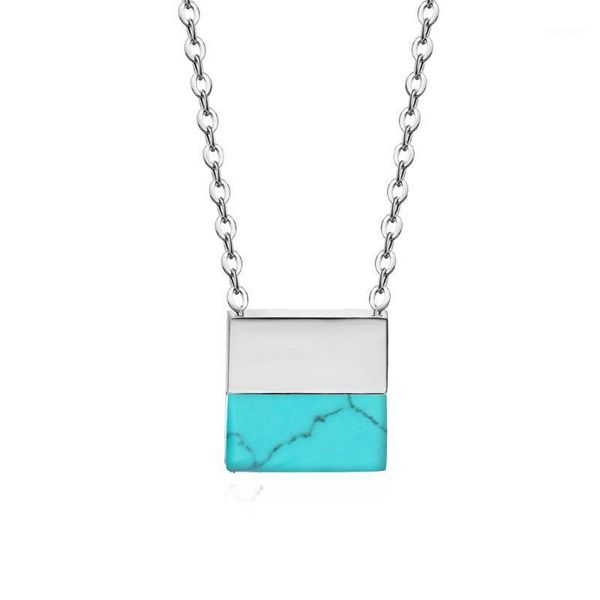 very nice square pendant 316l stainless steel necklace blue/pink/rose gold/gold/white color small chain necklaces jewelry1, Golden;silver
very nice square pendant 316l stainless steel necklace blue/pink/rose gold/gold/white color small chain necklaces jewelry1, Golden;silver