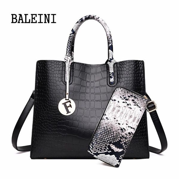 genuine leather the new luxury crocodile women shoulder bags women handbags and purses 2 sets large ladies tote
genuine leather the new luxury crocodile women shoulder bags women handbags and purses 2 sets large ladies tote