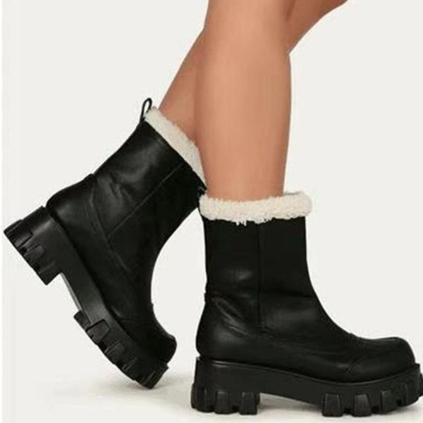 boots bonjomarisa ins big size 43 female ankle short plush round toe brand chunky women fashion sewing shoes woman, Black
boots bonjomarisa ins big size 43 female ankle short plush round toe brand chunky women fashion sewing shoes woman, Black