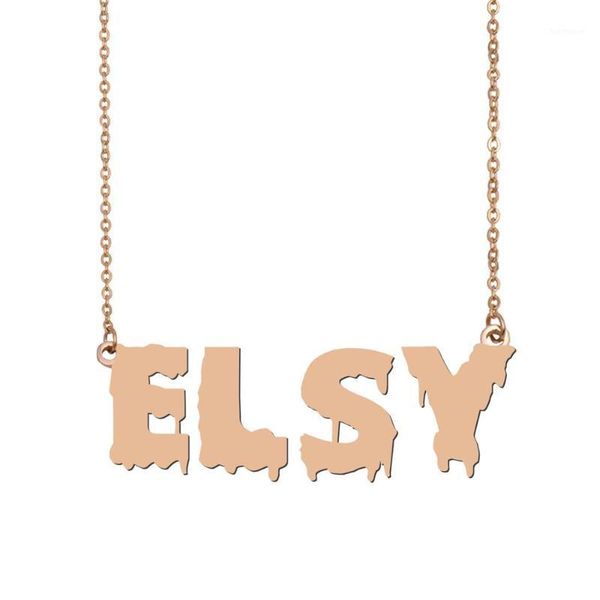elsy name necklace , cool bloody art name necklace for halloween and santa's day jewelry gift for kids boys girls1, Silver
elsy name necklace , cool bloody art name necklace for halloween and santa's day jewelry gift for kids boys girls1, Silver