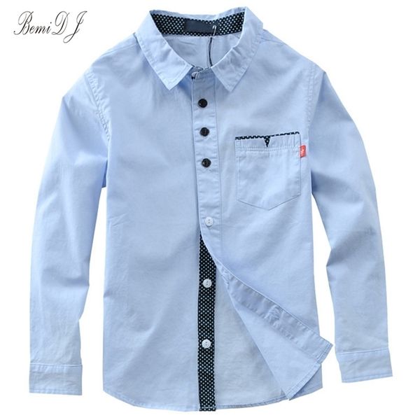 children boys shirts cotton solid kids clothing for brand clothes child fashion boy long sleeve blouse 220314, White;black 
children boys shirts cotton solid kids clothing for brand clothes child fashion boy long sleeve blouse 220314, White;black