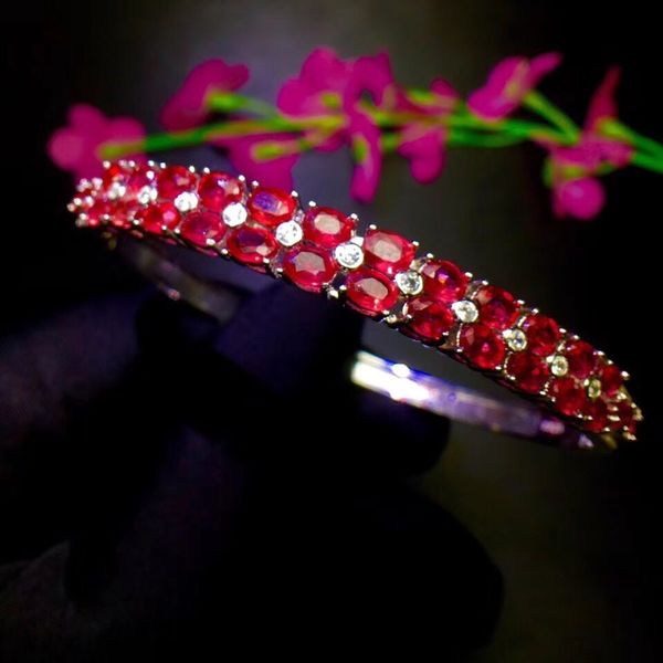 natural ruby bracelet, quality, beautiful color, 925 sterling silver, adjustable size 1028, Black
natural ruby bracelet, quality, beautiful color, 925 sterling silver, adjustable size 1028, Black