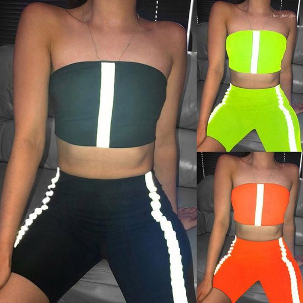 yoga outfits fashion summer women 2pcs tracksuit shorts set ladies reflective strip splice tube casual jogging sportswear#1.21, White;red
yoga outfits fashion summer women 2pcs tracksuit shorts set ladies reflective strip splice tube casual jogging sportswear#1.21, White;red