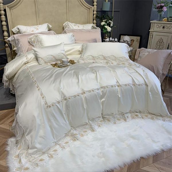 bedding sets 1000tc egyptian cotton duvet cover bed sheets set king 4/7pcs flower lace white pink princess set1
bedding sets 1000tc egyptian cotton duvet cover bed sheets set king 4/7pcs flower lace white pink princess set1