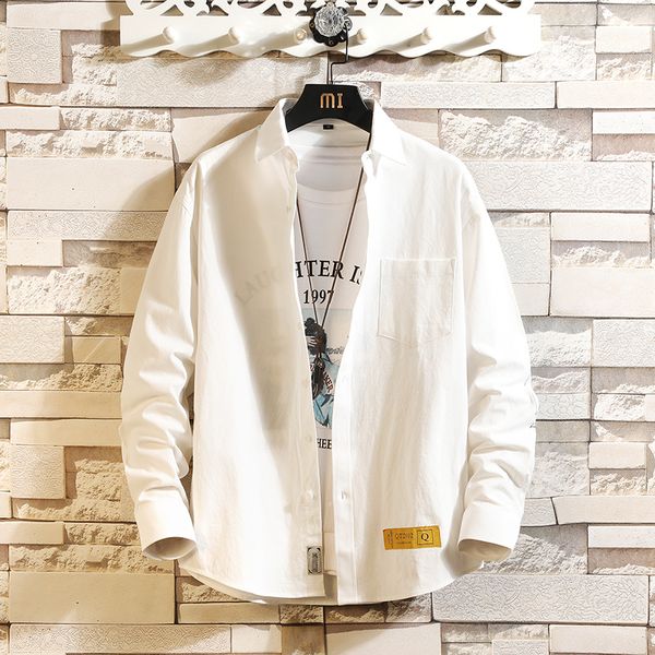 2021 new casual autumn plaid shirt men long sleeve japan style streetwear plus size m-5xl clothes lf7f, White;black
2021 new casual autumn plaid shirt men long sleeve japan style streetwear plus size m-5xl clothes lf7f, White;black