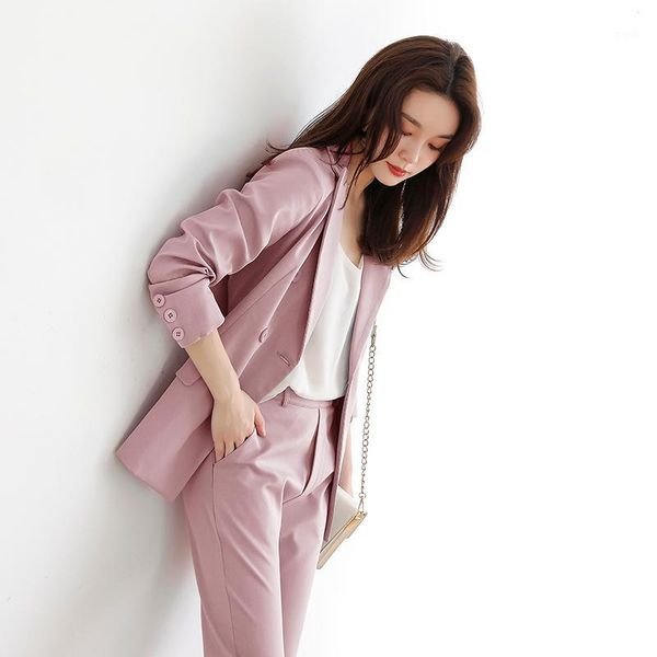 women's two piece pants elegant double breasted women pant suit blazer long sleeve jacket & autumn pencil set ladies 2 pieces vs4371, White
women's two piece pants elegant double breasted women pant suit blazer long sleeve jacket & autumn pencil set ladies 2 pieces vs4371, White