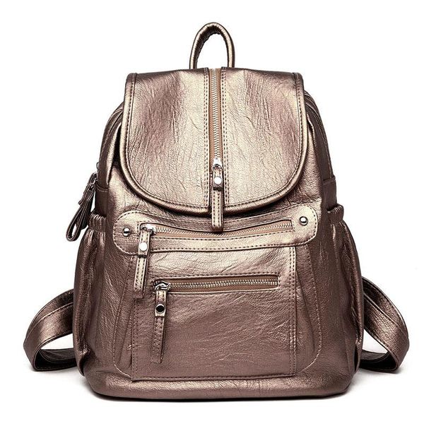 2020 fashion causal pu leather backpack in women's casual daypacks solid color large capacity girls bookbags travel bag rucksack
2020 fashion causal pu leather backpack in women's casual daypacks solid color large capacity girls bookbags travel bag rucksack