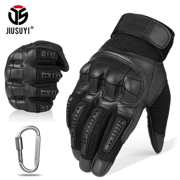 touch screen tactical rubber hard knuckle full finger gloves military army paintball airsoft bicycle combat pu leather glove men y200110, Blue;gray 
touch screen tactical rubber hard knuckle full finger gloves military army paintball airsoft bicycle combat pu leather glove men y200110, Blue;gray