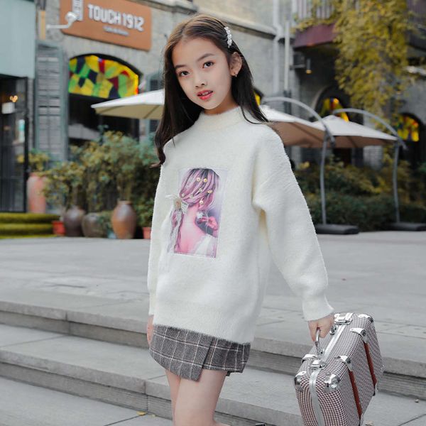 girls' sweater new autumn winter plush and thickened mink like warm backing shirt for children, Blue
girls' sweater new autumn winter plush and thickened mink like warm backing shirt for children, Blue