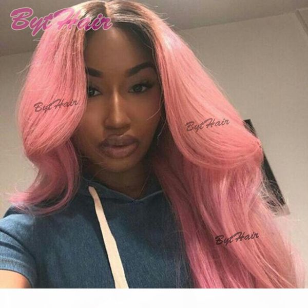 bythair dark roots nice ombre pink color full lace wig big wavy brazilian remy hair human hair lace front wig ing, Black;brown
bythair dark roots nice ombre pink color full lace wig big wavy brazilian remy hair human hair lace front wig ing, Black;brown