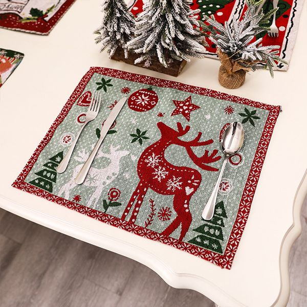 dinning tableware placemat table mat christmas series decoration accessories dinner coaster heat-insulation pad tslm1
dinning tableware placemat table mat christmas series decoration accessories dinner coaster heat-insulation pad tslm1