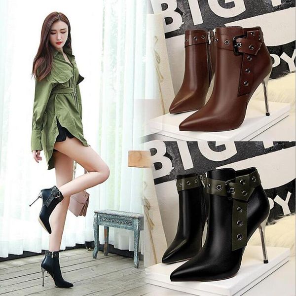 boots ankle women shoes fashion high heel pu pointed toe 2021 autumn retro belt buckle d437, Black
boots ankle women shoes fashion high heel pu pointed toe 2021 autumn retro belt buckle d437, Black