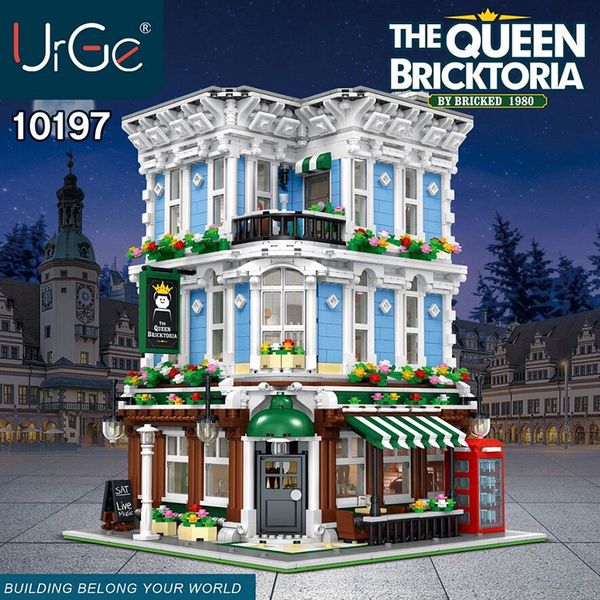 Ug-10197 Creator City Street Series Street View The Queen Bricktoria Building Blocks Toys 3656pcs Bricks