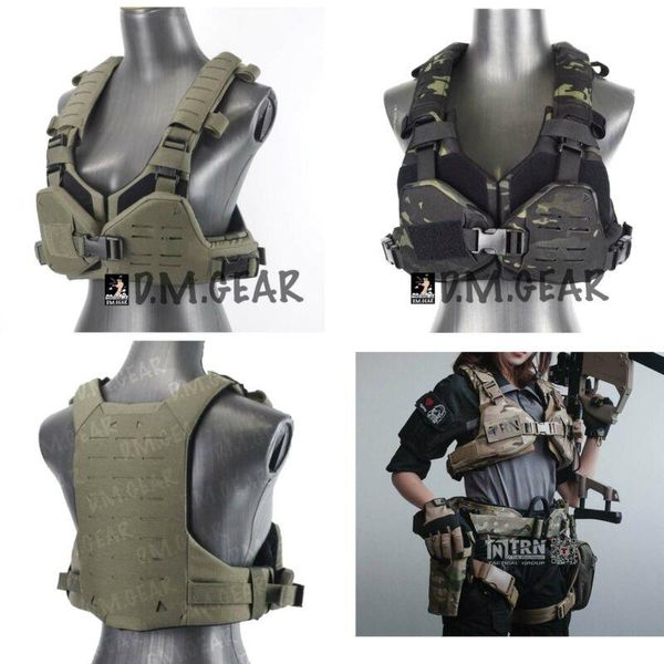 women outdoor paintball molle tactical vest bikini chest rig quick release, White;black
women outdoor paintball molle tactical vest bikini chest rig quick release, White;black