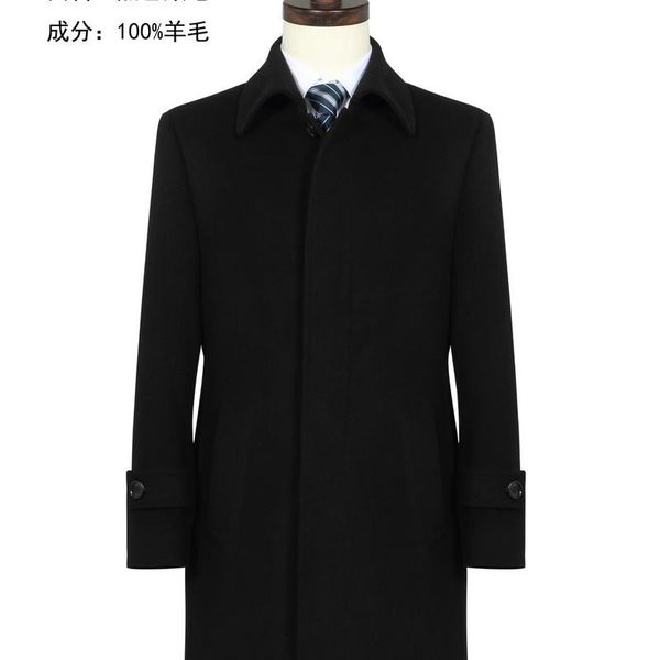paragraph of lai's wool coat hd5007 navy wool coat lapels property security, Black
paragraph of lai's wool coat hd5007 navy wool coat lapels property security, Black