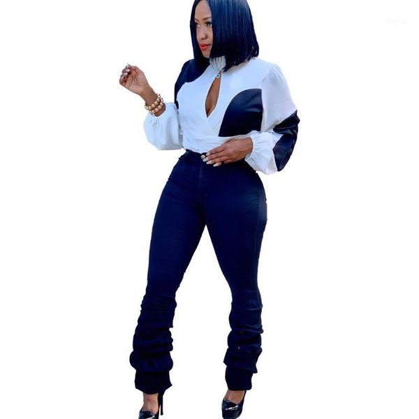 women long lantern sleeve short patchwork cut out blouse shirt chic high street club party shirts1, White
women long lantern sleeve short patchwork cut out blouse shirt chic high street club party shirts1, White