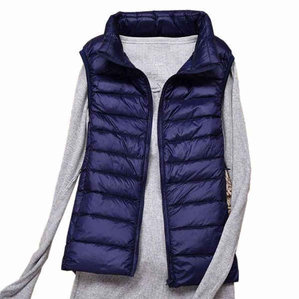 winter women vest sleeveless coat ultra light white duck down vest female slim warm women's windproof autumn female waistcoat, Black;white
winter women vest sleeveless coat ultra light white duck down vest female slim warm women's windproof autumn female waistcoat, Black;white