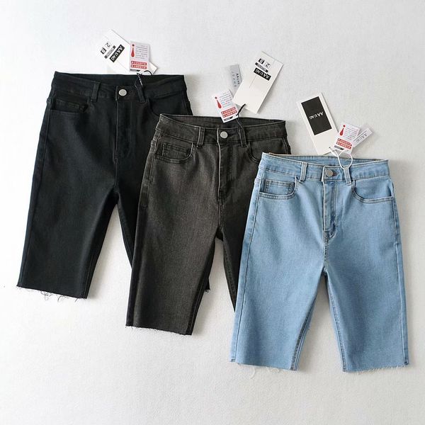 boy boyfriend hairline denim capris summer high waist slim riding jeans shorts female, Blue
boy boyfriend hairline denim capris summer high waist slim riding jeans shorts female, Blue