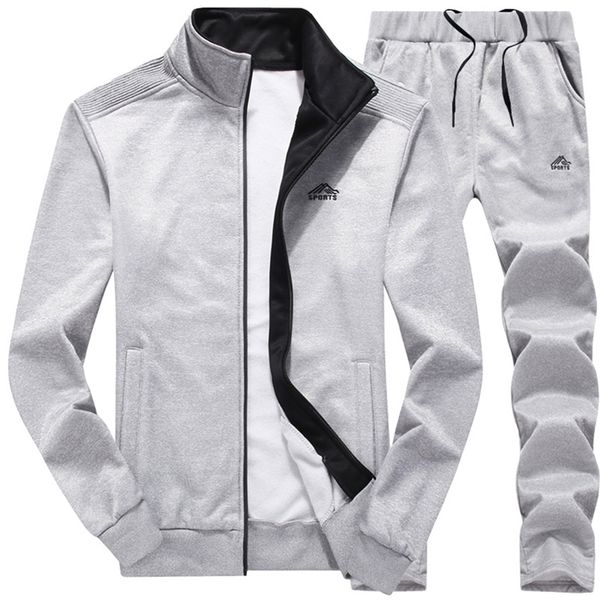 fashion set 2 piece set mens tracksuits solid color jogging suit running clothing gym clothes autumn tracksuit mens oufits 201202, Gray
fashion set 2 piece set mens tracksuits solid color jogging suit running clothing gym clothes autumn tracksuit mens oufits 201202, Gray
