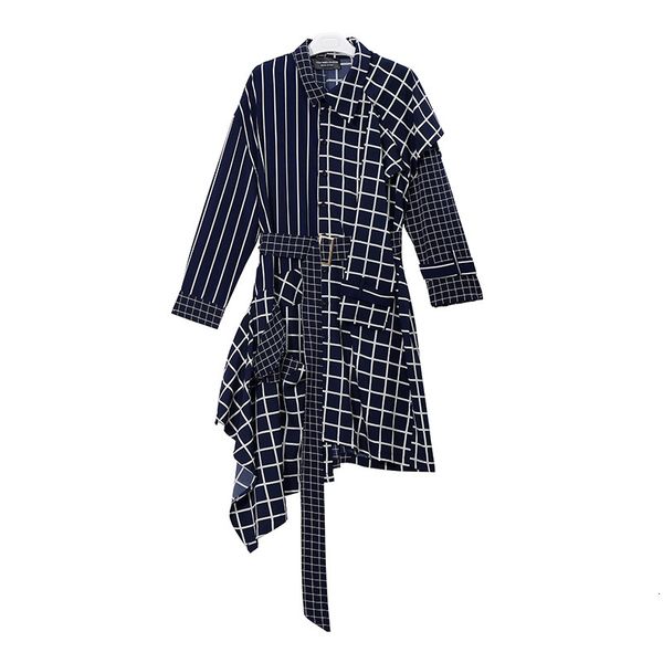 2021 new sleeve shirt female dress asymmetrical street striped strips complete knee length regular turn-down collar autumn zgrj, Black;gray
2021 new sleeve shirt female dress asymmetrical street striped strips complete knee length regular turn-down collar autumn zgrj, Black;gray