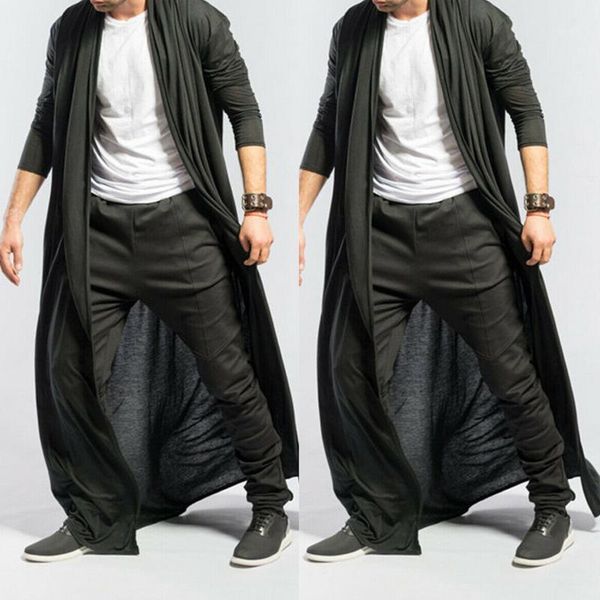 full length men baggy casual coat cape solid loose long cardigan cloak -mx81, Tan;black
full length men baggy casual coat cape solid loose long cardigan cloak -mx81, Tan;black