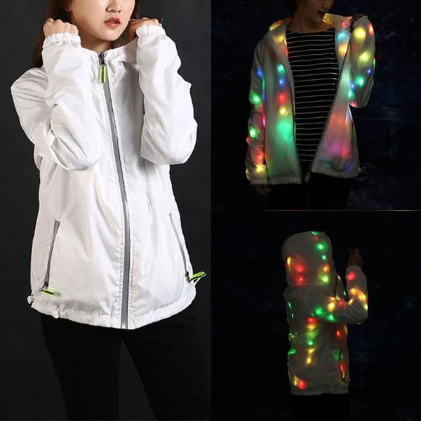 luminous coat cool clothing dance colorful led lights jackets for halloween party h9, Black;brown
luminous coat cool clothing dance colorful led lights jackets for halloween party h9, Black;brown