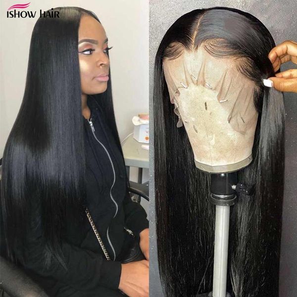 ishow hd transparent 5x5 closure wig human hair wigs brazilian bone straight lace front wigs pre plucked 4x4 lace closure wig, Black;brown
ishow hd transparent 5x5 closure wig human hair wigs brazilian bone straight lace front wigs pre plucked 4x4 lace closure wig, Black;brown