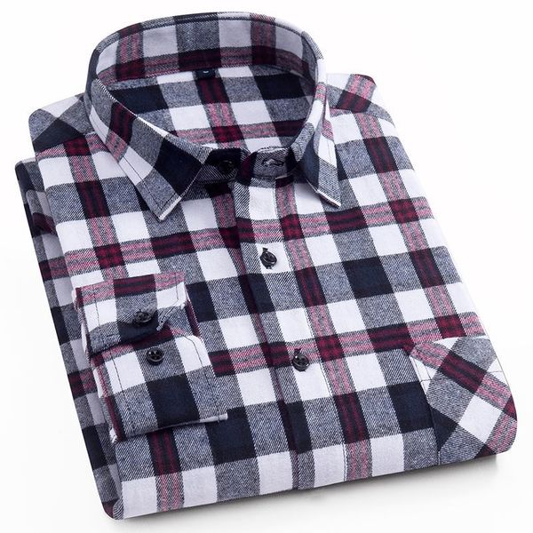 comfortable flannel checkered shi plaid men casual shirts regular fit long sleeved male shirt cotton leisure male 1022, White;black
comfortable flannel checkered shi plaid men casual shirts regular fit long sleeved male shirt cotton leisure male 1022, White;black
