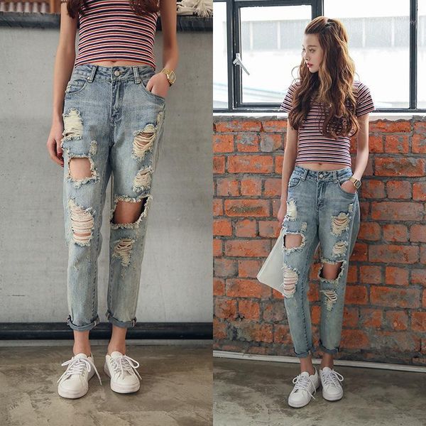 hole jeans women's nine-point pants 2020 summer new korean version of the high waist slim fit harlan pants1, Blue
hole jeans women's nine-point pants 2020 summer new korean version of the high waist slim fit harlan pants1, Blue