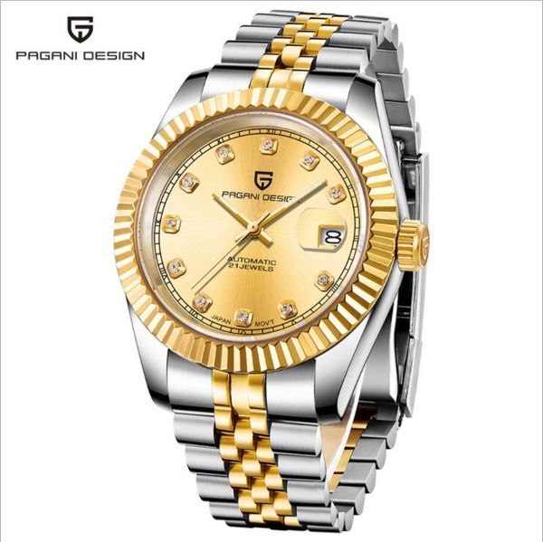 2020 seller pagani design luxury silver dial jubilee watch stainless steel automatic mechanical movement fashion watches men wristwatche, Slivery;brown
2020 seller pagani design luxury silver dial jubilee watch stainless steel automatic mechanical movement fashion watches men wristwatche, Slivery;brown