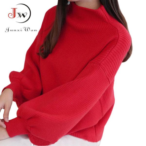 2020 new winter women sweater fashion turtleneck lantern sleeve pullovers loose knitted sweaters female jumper pull femme, White;black
2020 new winter women sweater fashion turtleneck lantern sleeve pullovers loose knitted sweaters female jumper pull femme, White;black