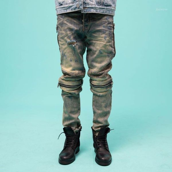 12446 fashion men's jeans 2020 runway luxury european design party style men's clothing1, Blue
12446 fashion men's jeans 2020 runway luxury european design party style men's clothing1, Blue