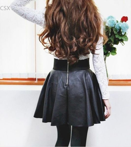 autumn winter fashion women skirts pu faux leather skirts high waist pleated skirt female short mini skirt saias femininas 61, Black
autumn winter fashion women skirts pu faux leather skirts high waist pleated skirt female short mini skirt saias femininas 61, Black