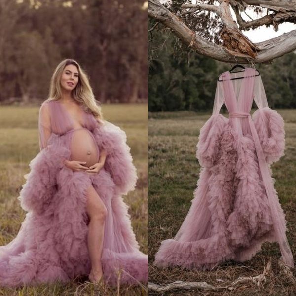 light purple maternity dresses v neck a line tiered skirts maternity gown for pshoot boudoir lingerie robe bathrobe nightwear babydoll, White;pink
light purple maternity dresses v neck a line tiered skirts maternity gown for pshoot boudoir lingerie robe bathrobe nightwear babydoll, White;pink