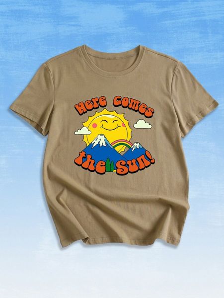 romwe x vincenttrinidadart slogan sun & mountain graphic tee f3if#, White
romwe x vincenttrinidadart slogan sun & mountain graphic tee f3if#, White