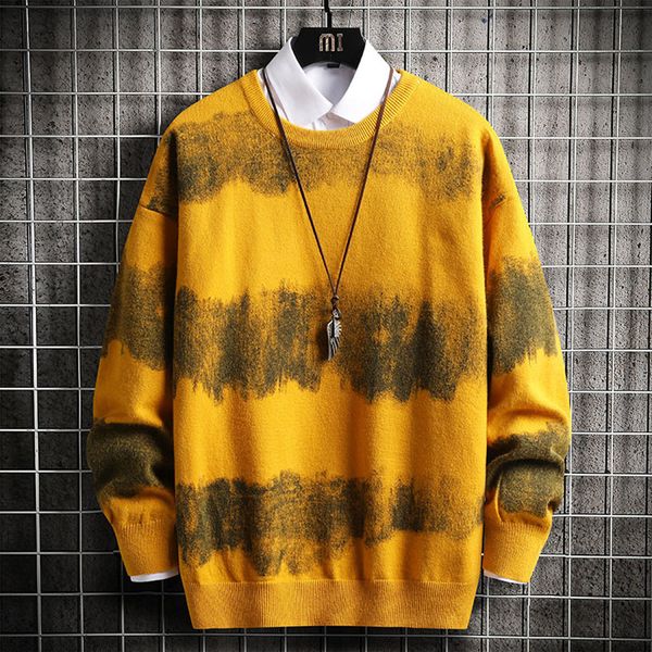 2021 new mens autumn pullovers striped knitted sweater street long sleeve sweatshirts fashion clothing men r4qr, White;black
2021 new mens autumn pullovers striped knitted sweater street long sleeve sweatshirts fashion clothing men r4qr, White;black