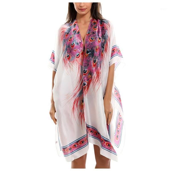 women's swimwear chiffon printing beach dress women 2021 summer loose swimsuit cover up kimono cardigan outwear bikini cover-ups holida, White;black
women's swimwear chiffon printing beach dress women 2021 summer loose swimsuit cover up kimono cardigan outwear bikini cover-ups holida, White;black