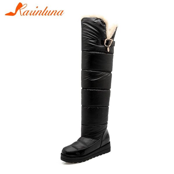 boots katin dropship design female shoes knee short plush buckle strasp round toe flat with woman, Black
boots katin dropship design female shoes knee short plush buckle strasp round toe flat with woman, Black