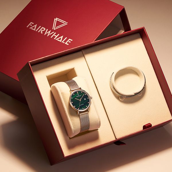 mkhf fairwhale 2020 new simple temperament watch ladies authentic famous brand student small green watch, Slivery;brown
mkhf fairwhale 2020 new simple temperament watch ladies authentic famous brand student small green watch, Slivery;brown