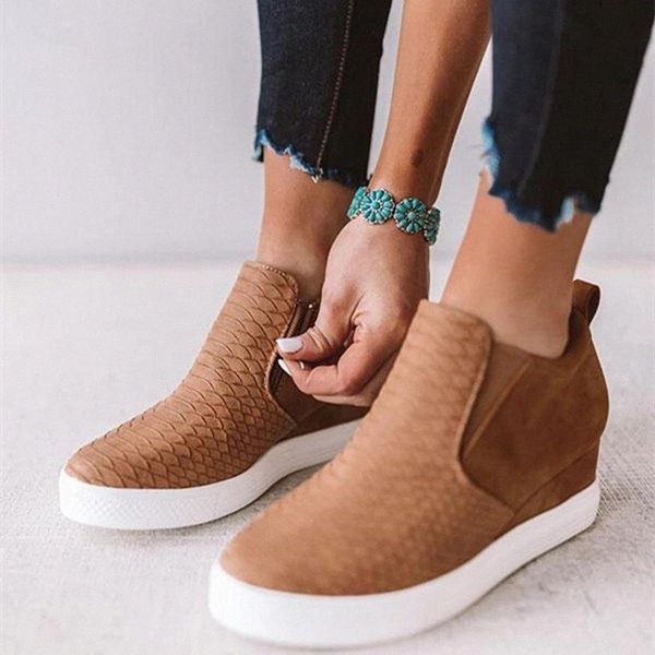 Women Height Increasing Sneakers Femme Slip On Vulcanized Shoes Ladies Casual Loafers Women's Elastic Band Footwear Big Size 43 #o52L
Women Height Increasing Sneakers Femme Slip On Vulcanized Shoes Ladies Casual Loafers Women's Elastic Band Footwear Big Size 43 #o52L