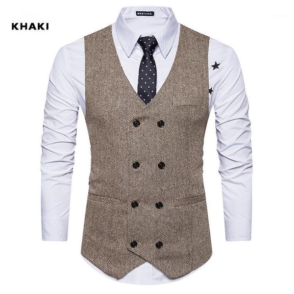 men's vests mens suit vest formal tweed check double breasted waistcoat retro slim fit sleeveless jacket vests1, Black;white
men's vests mens suit vest formal tweed check double breasted waistcoat retro slim fit sleeveless jacket vests1, Black;white