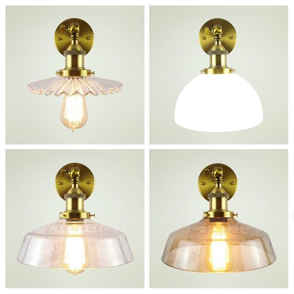 wall lamp milk white glass lampshade brass holder loft light e27 ac110v/220v beside sconce antique industrial
wall lamp milk white glass lampshade brass holder loft light e27 ac110v/220v beside sconce antique industrial