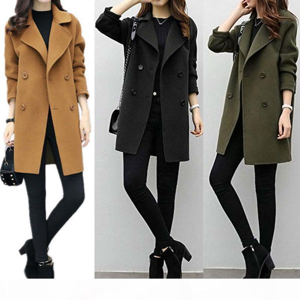 fashion-newly autumn winter women's coat casual turn-down collar warm long sleeve jackets solid color coats slim cardigan outwear do99, Black 
fashion-newly autumn winter women's coat casual turn-down collar warm long sleeve jackets solid color coats slim cardigan outwear do99, Black