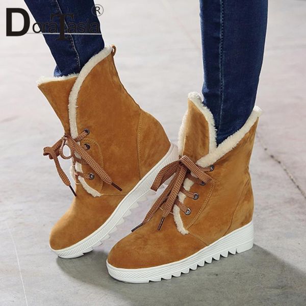 doratasia big size 34-43 female height increasing ankle boots winter warm fur boots women party office plush shoes woman, Black
doratasia big size 34-43 female height increasing ankle boots winter warm fur boots women party office plush shoes woman, Black