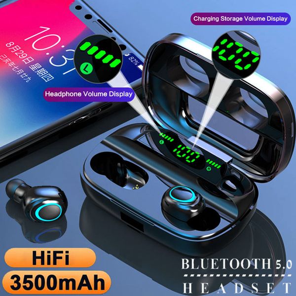 tws bluetooth 5.0 earphones wireless headphones earbuds with 3500mah charging box noise cancelling headset for smartphone
tws bluetooth 5.0 earphones wireless headphones earbuds with 3500mah charging box noise cancelling headset for smartphone