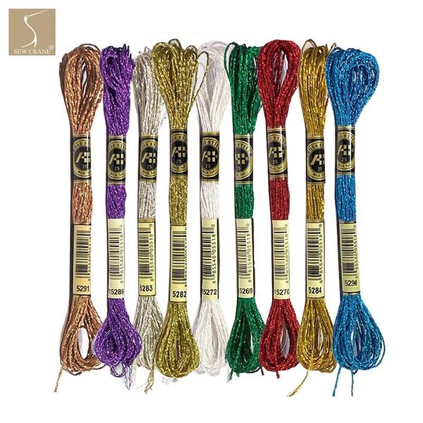 metallic gold embroidery floss pack multicolour cross stitch thread, 12-strand, 8.7 yards, 9 skeins, Black;white
metallic gold embroidery floss pack multicolour cross stitch thread, 12-strand, 8.7 yards, 9 skeins, Black;white