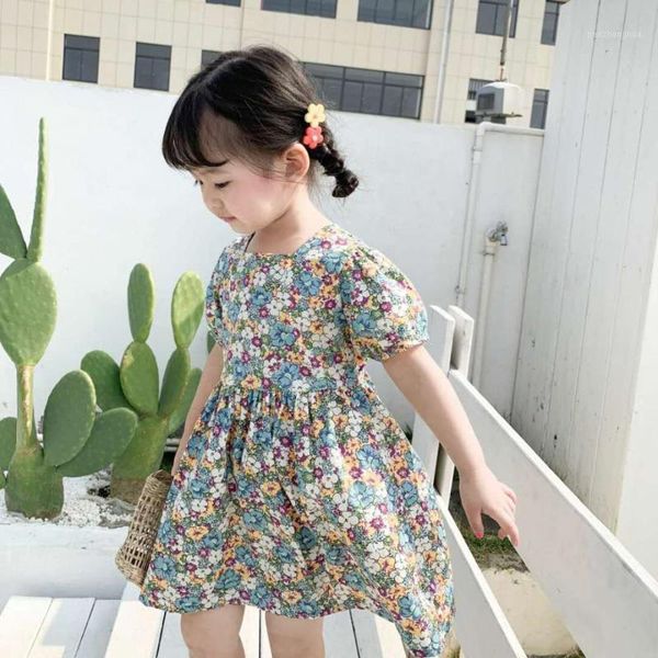 girl's dresses spring and summer girls dress pattern square collar short sleeve cotton print clothes1, Red;yellow
girl's dresses spring and summer girls dress pattern square collar short sleeve cotton print clothes1, Red;yellow