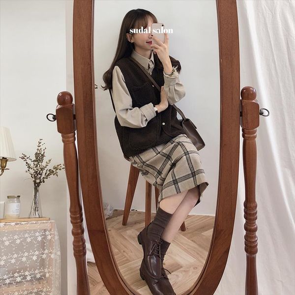 vintage plaid women skirts autumn pencil long girls skirt female warm thick skirts winter mujer winter women winter skirt maxi, Black
vintage plaid women skirts autumn pencil long girls skirt female warm thick skirts winter mujer winter women winter skirt maxi, Black