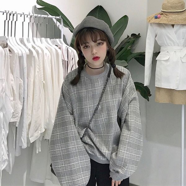 5fasi korean plaid w winter thickened autumn long sleeve woolen plaid korean autumn and winter pullover thickened sweater long sleeve pullov, Black
5fasi korean plaid w winter thickened autumn long sleeve woolen plaid korean autumn and winter pullover thickened sweater long sleeve pullov, Black