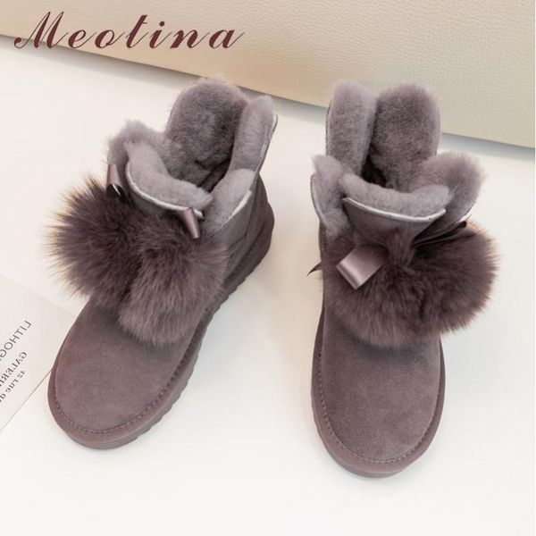 meotina women boots warm wool snow boots cow suede flat ankle real leather real fur short shoes ladies winter size 40, Black
meotina women boots warm wool snow boots cow suede flat ankle real leather real fur short shoes ladies winter size 40, Black